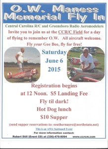 O.W. Maness Fly In 2015